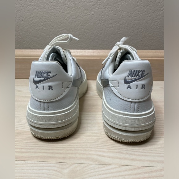 Nike Air Force 1 PLT.AF.ORM Summit White Metalic Silver Women's Shoes Size 10 - Picture 15 of 15